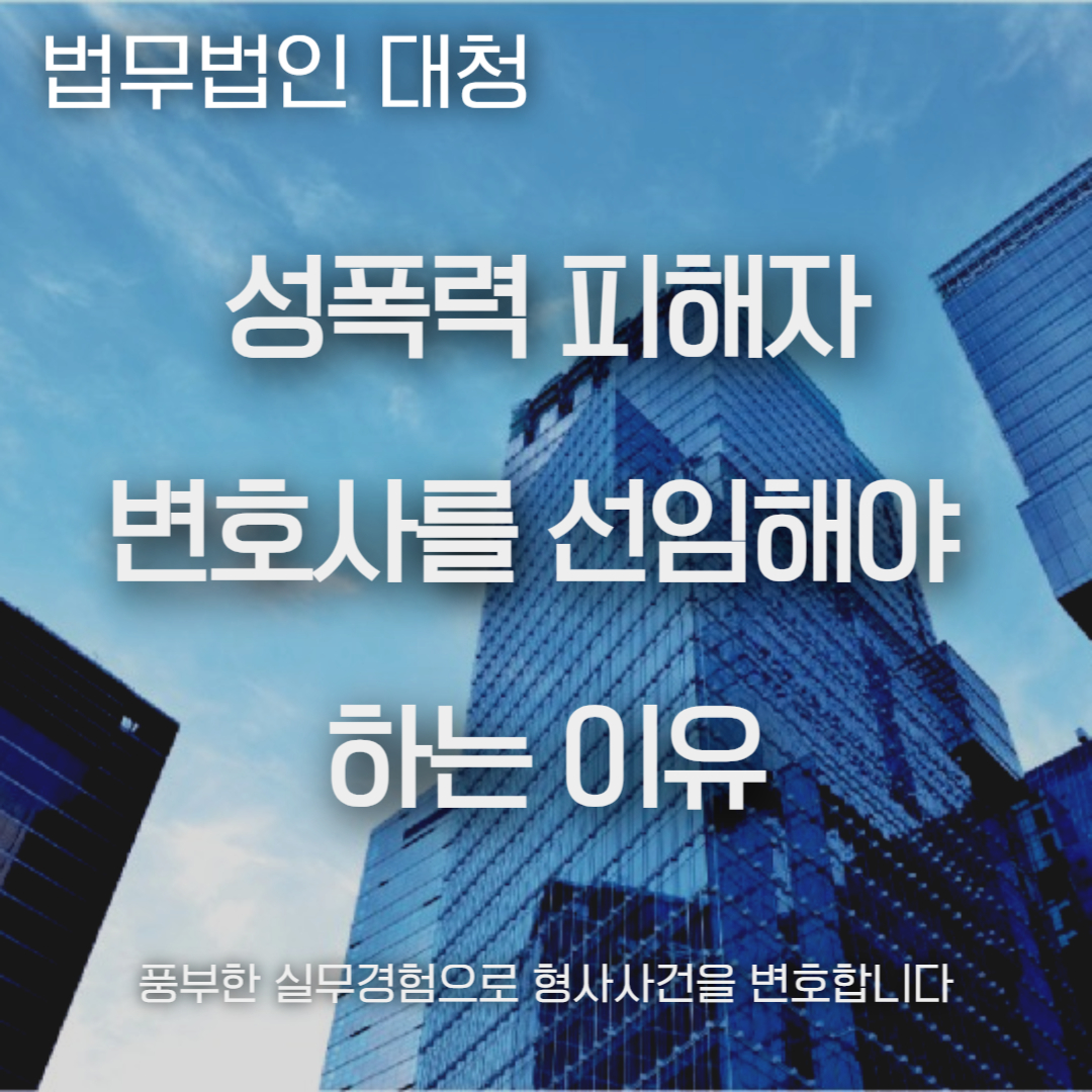 성폭력 피해자 변호사
