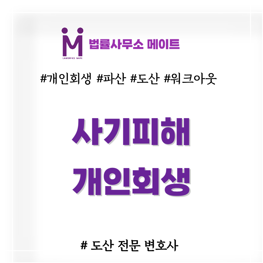 사기피해 개인회생