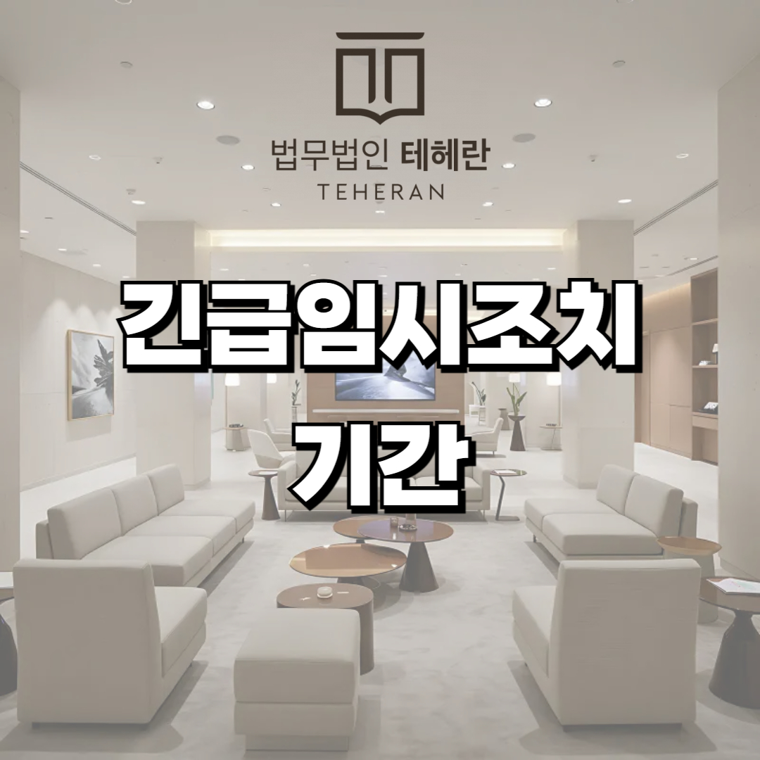 긴급임시조치기간 이혼변호사 상담